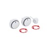 Vaillant 3 Piece White Button Set 0020037662
