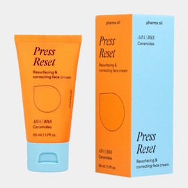 Pharma Oil - Press Reset Face Cream - AHA BHA Ceramide - Pores Reducing - Remove Pimples - Anti Acne Cream - Day and Night Cream - Face Care - Face Care - Skincare Products - 50 ml