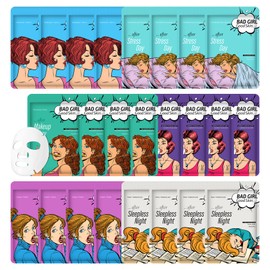 24PCS Facial Sheet Mask,Hydrating Facial Mask Kit for Women,Moisturizing Face Sheet Mask