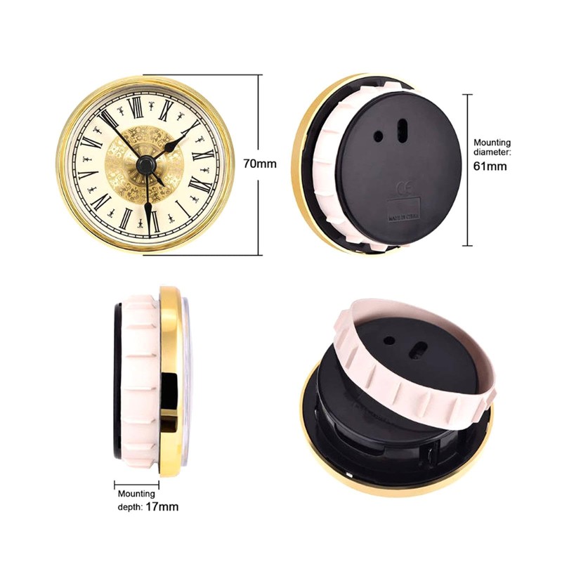 Baoblaze Clock Insert Clock Fit up Clock Head 2.8 inch