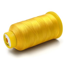 Tortoise 1500 Yards Bonded Nylon Heavy Duty Thread # 69 T70 Size 210D/3 for Sewing Leather;Weaving Hair;Upholstery and Beading Color Yellow