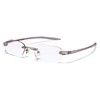 Visualites 5 Pearl 2.25 Lightweight Oval Rimless Reading Glasses for