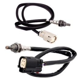 Road Passion 932-14065 32700005 932-14066 32700006 Sensor de oxígeno O2 delantero y trasero compatible con Harley Dyna Fat Bob FXDF/Low Rider FXDL 2012-2017/Street Bob FXDB 2012-2017/Low Rider S