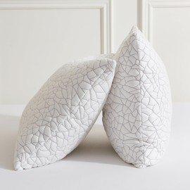 KUSNUG Shredded Memory Foam Pillow for Sleeping, Cooling Bed Pillows Queen Size Set of 2, Adjustable Soft and Firm Pillows or Side, Back, Stomach Sleepers with Washable Removable Bed Pillow Cover