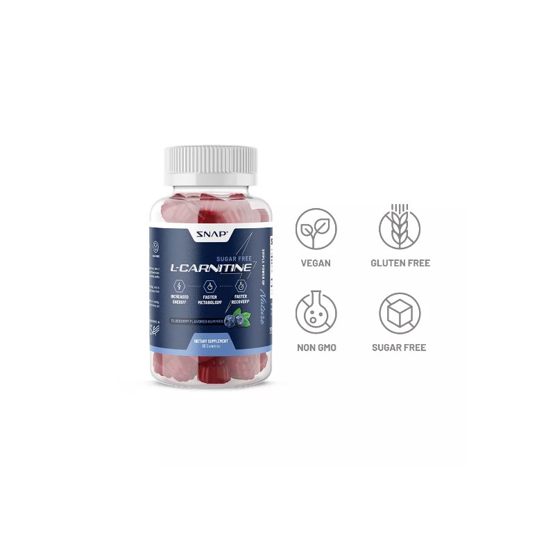 Sugar Free Natural Energy L Carnitine Gummy - Pre Workout,