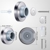 Pangda Concave Wall Door Bumper Stop Silver Stainless Steel Wall