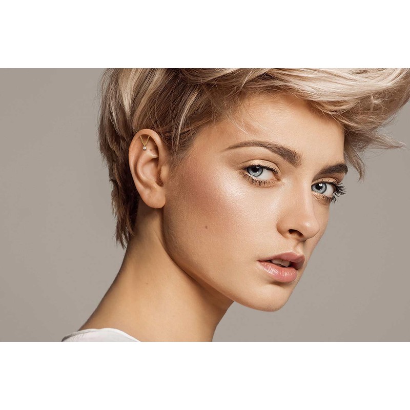 PIERCINGLINE PTFE Labret with Internal Thread + Titanium Attachment Bow