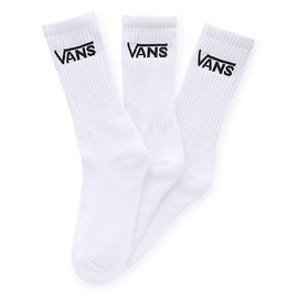 Vans Men's Classic Crew Socks (3 Pairs), White, Size 6-9.5