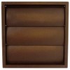 Manrose 4'' Brown Wall Grille with Gravity Flaps for Extractor