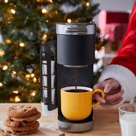 STORAGENIE Coffee Pod Holder Side Mount K Cup Pods Dispenser compatible with Single Serve Coffee Makers, Perfect for Small Counters, Holiday Version(3 Pack/For 15 K-Cups, GREY)