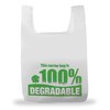 Sabco - White Vest Carrier Bags 100% Degradable - Large13