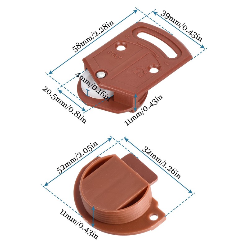 QUARKZMAN 35 mm Dmr Wardrobe Sliding Door Roller x 10