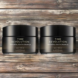 Missha Skin Moisturizing Skin Softening Time Revolution Immortal Youth Cream 2 ml 2 x 50 / 미샤 피부촉촉 피부유연 타임 레볼루션 이모탈 유스 크림 2 ml 2개 X 50