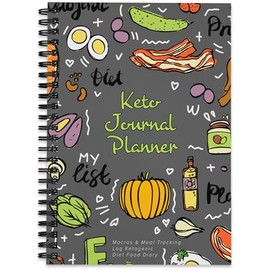 Keto Journal Planner: Macros & Meal Tracking Log Ketogenic Diet Food Diary