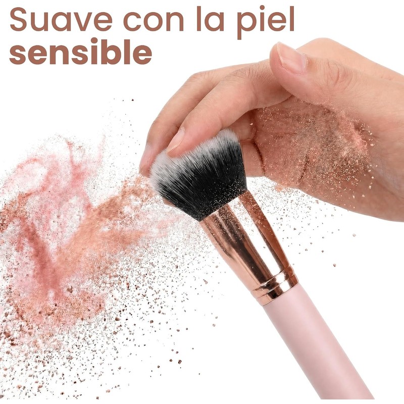 Triko Set de 16 Piezas Set de Brochas Maquillaje con