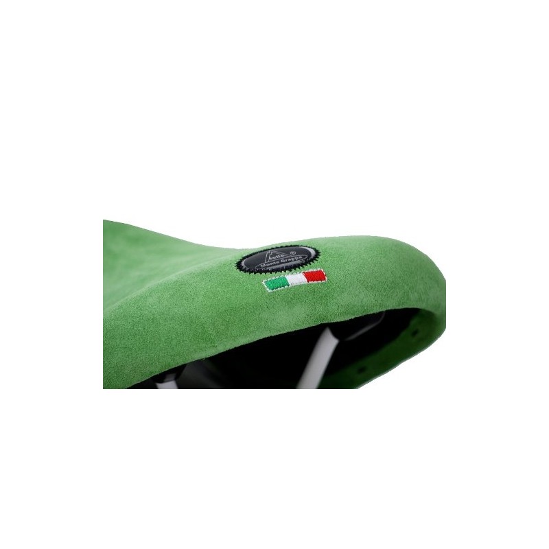 Selle Montegrappa Bicycle Saddle Luxury Genuine Velour Leather Vintage Saddle