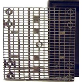 36 Inch x 36 Inch Heavy Duty Fountain Basin Grate - For Pond and Water Garden Features and More - Hides Reservoirs - Holds Bubblers, Rocks, Other Decorations - Will Not Rust - Black - Can Be Cut
