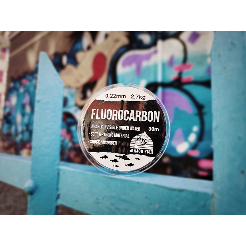Major Fish 100% Fluorocarbon Leader Line 30 Metres Fluorocarbon Cord