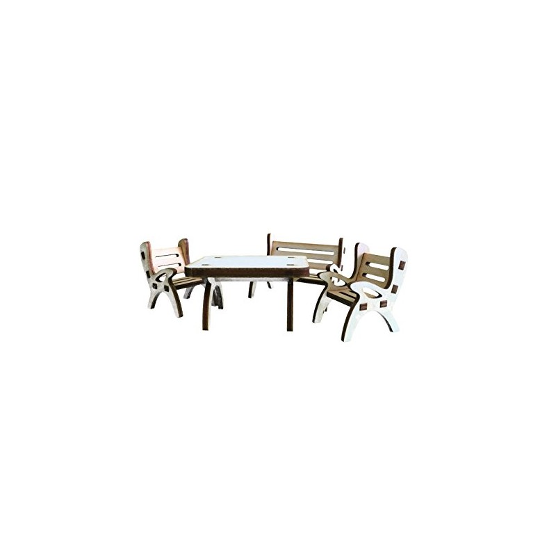 Petra's Bastel News 4-Piece Table Set Including Table, 1 x