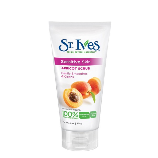 St. Ives Swiss Formula Apricot Scrub, Gentle, Sensitive Skin, 6-Ounce