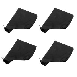 Generic 4 Pcs Dust Collection Bag Dust Bag Black Suitable for 255 Miter Saws With Zipper And Wired Adjustable Bracket for Tank Belt Sander, Edge Planer, Diagonal Saw-Black,Table Saw Miter Saw