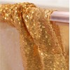 3E Home 120x210cm(4Ftx7Ft) Light Gold Sequin Backdrop Fabric Curtain Wedding