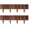 LINSHRY Wood Garden Edging, 7.9 in H x 3.9 ft