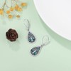 Tree of Life Earrings 925 Sterling Silver Abalone Shell Tree