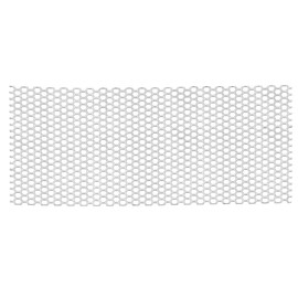 PATIKIL 11.8" x 5.9" Perforated Metal Sheets, 19Ga 0.24" Hexagonal Hole 304 Stainless Steel Mesh Stagger Expanded Perforated Metal Plate for Ventilation Grill Security Grates