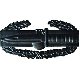 COMBAT ACTION BADGE Metal Insignia - Black - Full Size