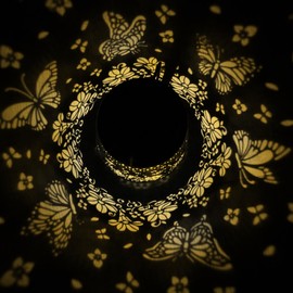 Solar Lanterns Outdoor Waterproof Hanging Solar Lights for Outside,Hollow Out Metal Garden Decorations for Patio Yard Porch Landscape Pathway Camping Walkway,Gifts for Women Mom Lovers (Butterfly)