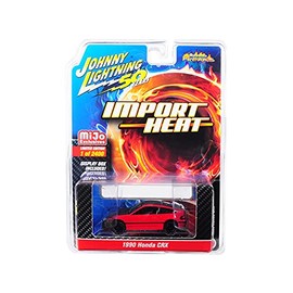 ☆【Mijo Special Order】Johnny Lightning 1/64 1990 Honda CR-X Red/Black