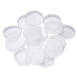 sourcing map 50 Pcs Mailing Tube End Caps 2.4" ID Round Cardboard Shipping Tube End Caps Protective Plastic Poster End Caps for Paper Mailing Tubes Shipping and Storage of Documents and Art