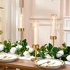 Gold Hurricane Candle Holders, Taper Candle Stick Holders for Candlesticks