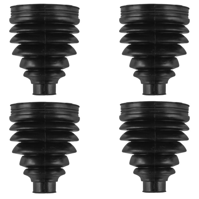 Caltric 2 Front Axle Inner Outer CV Boot Kit for