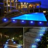 T-SUN 8Pcs Solar Deck Lights Deck Solar Dock LED Light