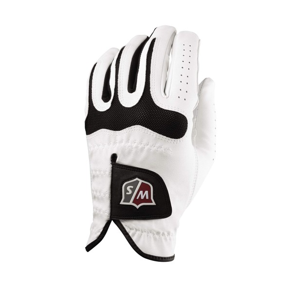WILSON Sporting Goods Staff Grip Soft Golf Glove, Small, Left Hand, White (WGJA00560S)