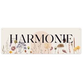 Interluxe Metal Sign – Harmony Series Wildflowers Decorative Sign as a Gift for Friends and Family