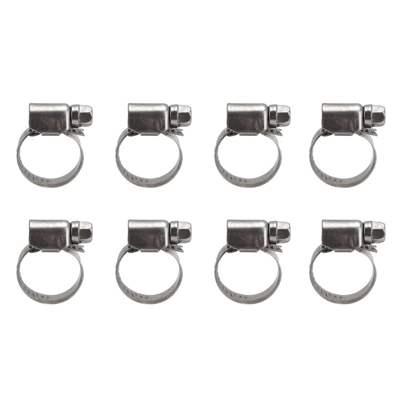 30Pcs Hose Clamps German Style Adjustable 304 Stainless Steel Fuel