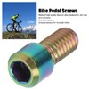 RISK 8Pcs Mountain Bike Pedal Bolts Titanium Alloy Anti Slip