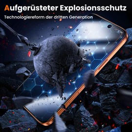 UniqueMe For 17 Pro Screen Protector, Automatic Dust Removal, Shatterproof, Military Level, Anti-Scratch, Bubble-Free, Anti Spy Film, Pack of 2