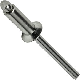 Stainless Steel Pop Rivets 3/16" x 3/8" Flat Countersunk Head Blind 6-6 Gap .251" - .375" Quantity 50 by Fastenere