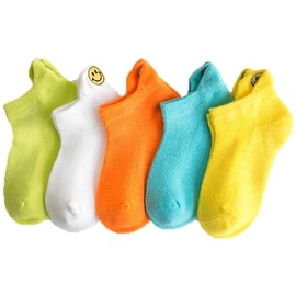 Aiho 5 Pairs Socks Set, Embroidered, Boys, Baby, Kids, Mesh, Boys, Breathable, Boys, Summer, Girls, Short Socks, Ankle Dinosaur, Socks Summer