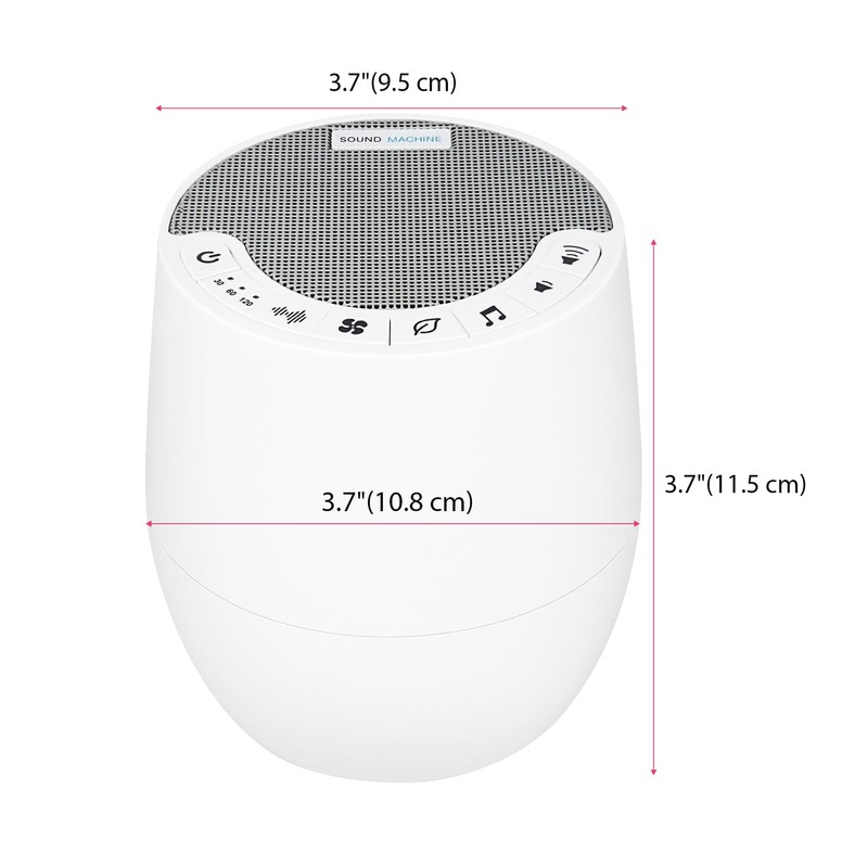 BIGMONAT White Noise Device with Remote Control, 60 Natural Soothing