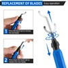 CEOTIS Hand deburring tool set, 11 replacement blades, universal deburring