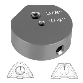 Tripod Adapter for Starlink Mini New Version Pipe Adapter, Aluminum Alloy, with 1/4''-20 & 3/8"-16 Thread, Compatible with 2025 Starlink Mini Pipe Adapter and Flat Mount