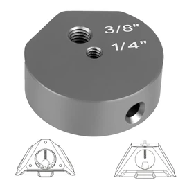 Tripod Adapter for Starlink Mini New Version Pipe Adapter, Aluminum Alloy, with 1/4''-20 & 3/8"-16 Thread, Compatible with 2025 Starlink Mini Pipe Adapter and Flat Mount