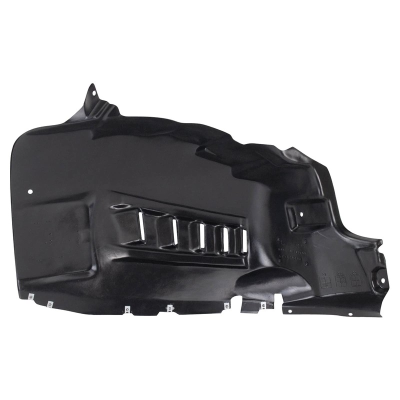 TRQ Front Right Inner Fender Liner Black Passenger Side Compatible