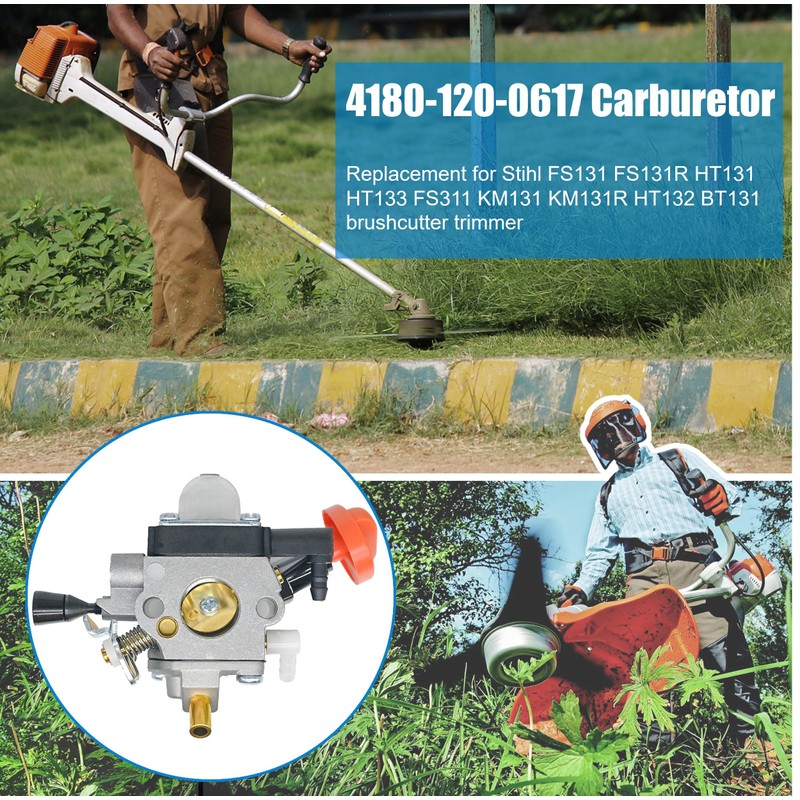 Eamonhigh FS131R Carburetor Kit Replacement for Stihl KM131R FS131 HT131R