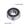 sourcing map 2pcs 1606-2RS Deep Groove Ball Bearings 0.371 x